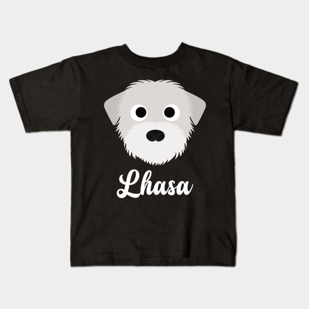 Lhasa - Lhasa Apso Kids T-Shirt by DoggyStyles